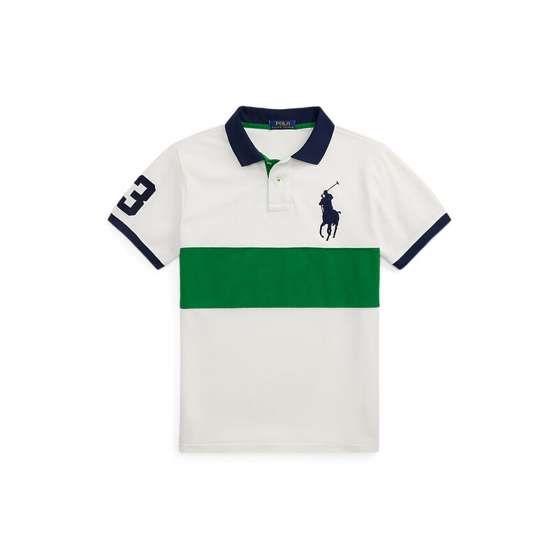 Polo Ralph Lauren Custom Slim Fit Big Pony Mesh Polo Shirt image number 2